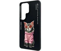 Nimmy F5ca5 Šaunus katės dėklas, skirtas „Samsung Galaxy S26 Ultra“, juodas