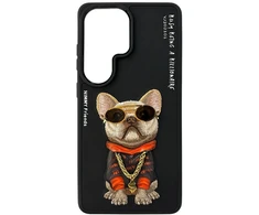 Nimmy Glasses Cool Cat dėklas, skirtas Samsung Galaxy S26 Ultra, juodas