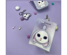 Nimmy kortelių dėklas violetinės spalvos Big Eyed Pet 2.0 Rabbit