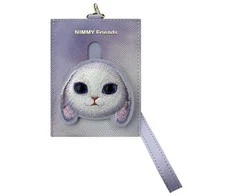 Nimmy kortelių dėklas violetinės spalvos Big Eyed Pet 2.0 Rabbit