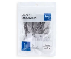 BlueStar Blue Star PJ-COZ413 self-adhesive cable tie with Velcro- pilka (10 pcs.)
