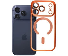Dėklas Oem Case for iPhone 17 PRO Electro Mag Cover compatible with MagSafe oranžinis