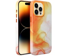 Oem LEATHER MAG COVER dėklas, skirtas IPHONE 11 Pro, oranžinis, splash