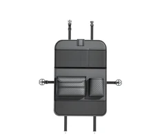 Oem Foldable Automobilio organaizeris for front seats with compartments D03-B juodos spalvos