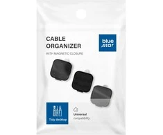 BlueStar Blue Star PJ-OCZ7 magnetic cable organizer - juodas (3 pcs.)