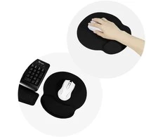 Kilimėlis Oem Ergonomic pelės kilimėlio riešo atrama 250 x 230 x 25 mm juodas