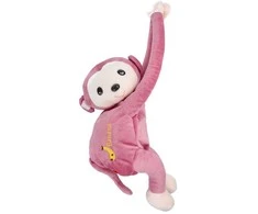 OEM Monkey kabantis modelino servetėlių dėžutė rožinė
