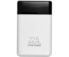 Powerbank Charmast W1202 PD3.0 3A 22,5W 10000 mAh with built-in cables USB C / Lightning baltas