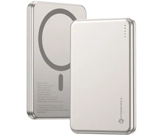 Powerbank compatible with MagSafe Forcell F-Energy Slim F5K9 QC4.0 PD3.0 15W 5000 mAh cloud dancer