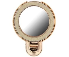 OEM telefono stovas CIRCLE MIRROR - priklijuojamas - auksinis