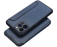 Dėklas Oem Flip case for iPhone 16e (SE 4 2025) Razor Book mėlynas