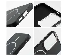 Oem FRAME MAG COVER dėklas suderinamas su MagSafe skirtas Samsung Galaxy S25 Ultra juodos spalvos