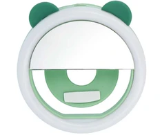 Dėklas Oem LED light ring for selfie on mobile phone RK12 žalias bear