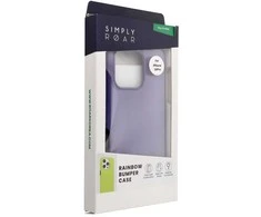 ROAR dėklas RAINBOW BUMPER suderinamas su MagSafe, skirtas IPHONE 16 Pro violetinė