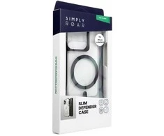 ROAR dėklas SLIM DEFENDER, suderinamas su „MagSafe“, skirtas IPHONE 15 Pro Max, juodas
