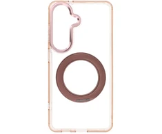 Samsung S26 Frame Circle Stand dėklas, suderinamas su MagSafe, auksinis