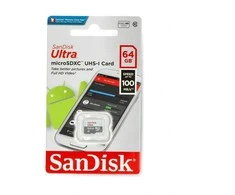 Atminties kortelė SANDISK Ultra Micro SDXC 64GB 100MB/s 10 klasė UHS-I