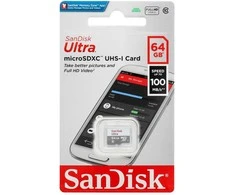 Atminties kortelė SANDISK Ultra Micro SDXC 64GB 100MB/s 10 klasė UHS-I