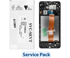 Dėklas „ServicePack“ LCD ekranas SAMSUNG A12 A125F GH82-24490A