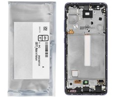 Dėklas „ServicePack“ LCD ekranas SAMSUNG A52S 5G A528B GH82-26861C Purpurinis