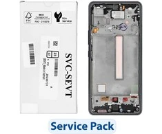 Dėklas „ServicePack“ LCD ekranas SAMSUNG A53 5G A536B GH82-28024A juodas