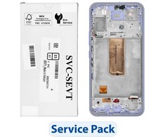„ServicePack“ LCD ekranas, skirtas SAMSUNG A54 5G A546B, violetinės spalvos, GH82-31231D