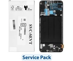 Dėklas „ServicePack“ LCD ekranas SAMSUNG A70 A705F GH82-19747A