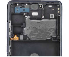 Dėklas Mėlyna „ServicePack“ LCD ekranas SAMSUNG S20 FE 4G 5G GH82-24219A mėlynas