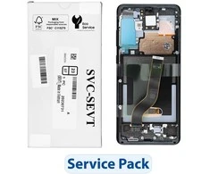 Dėklas „ServicePack“ LCD ekranas SAMSUNG S20 Plus G985F GH82-31442A