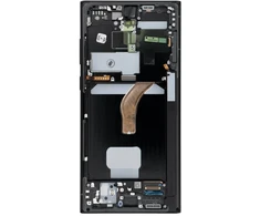 „ServicePack“ LCD ekranas SAMSUNG S22 Ultra S908 grafito spalvos GH82-27488E