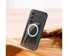Oem Vandeniui atsparus dėklas SHELLBOX A36 skirtas Samsung Galaxy A36 juodos spalvos