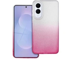 Forcell Oem SHINING Dėklas skirtas Samsung Galaxy S25 Edge skaidrus rožinės spalvos