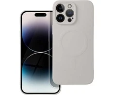 Oem SILICONE MAG COVER dėklas suderinamas su MagSafe skirtas Samsung Galaxy S25 Ultra pilkos spalvos titatnium