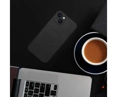 Oem SILICONE MAG COVER dėklas suderinamas su MagSafe skirtas Samsung Galaxy A26 juodos spalvos