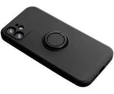 Oem Silikoninis RING dėklas skirtas Samsung Galaxy A36 5G juodos spalvos