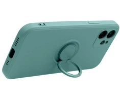 Greengo Oem SILICONE RING dėklas skirtas Xiaomi Redmi Note 14 4G (GLOBAL - 164,84mm x 78,15mm x 8,16mm) žalios spalvos