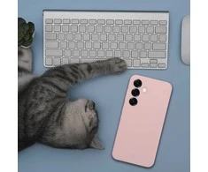 Oem Dėklas na Samsung A37 5G Silicone 2mm (apsauga nuo fotoaparato) pudra rožinė
