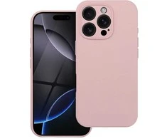 OEM SILICONE 2mm dėklas iPhone 17 Pro, suderinamas su MagSafe, smėlio rožinis