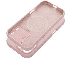 Dėklas Oem Case for iPhone 17 Silicone 2mm (camera protection) compatible with MagSafe powder pink