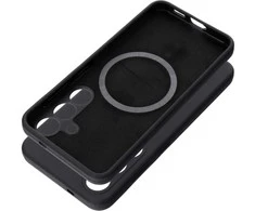 Samsung S26 PLUS silikoninis 2 mm „MagSafe“ dėklas, suderinamas su juodais žiedais