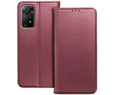 Dėklas su klapką na Xiaomi Redmi NOTE 15 PRO 5G Smart Magneto bordo spalvos