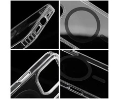 Oem Spalvingas žiedinis „Drop Glue“ magnetinis dėklas, suderinamas su „MagSafe“, tinka SAMSUNG A17, juodas