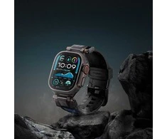 „Spigen DuraPro Armor“ dirželis, skirtas „Apple Watch 44 / 45 / 46 / 49 mm“ – tamsiai mėlynas Mėlyna
