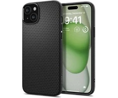 Spigen dėklas LIQUID AIR skirtas Apple iPhone 16 Plus matte juodos spalvos