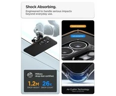 Spigen Liquid Air Mag MagSafe dėklas skirtas Samsung Galaxy S26 Ultra – juodos spalvos