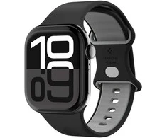Juoda apyrankė Apple Watch 6 / 7 / 8 / 9 / 10 / SE ( 40/ 41/ 42 mm) laikrodžiui „Spigen Nano Pop”