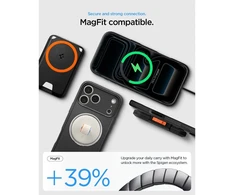 Dėklas Spigen Rugged Armor MagSafe Case for iPhone 18 Pro / 17 Pro - Matte Juodas