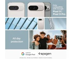 Google Pixel 9 / 9 Pro Spigen Ultra Hybrid Crystal Clear dėklas telefonui skaidrus