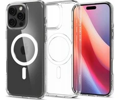 Spigen Ultra Hybrid Mag MagSafe Apple iPhone 16 Pro – dėklas telefonui baltos spalvos