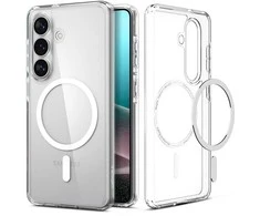 SPIGEN ULTRA HYBRID MAG dėklas, suderinamas su MagSafe, skirtas S26, skaidrus / baltas